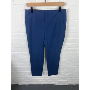 J.McLaughlin Women's Straight Leg Pull-On Pants Denim Stretch Blue Size 8